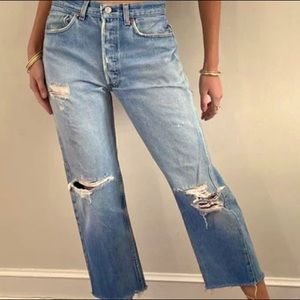 Revolve Re/Done Vintage Distress Levi Jeans, Size 29